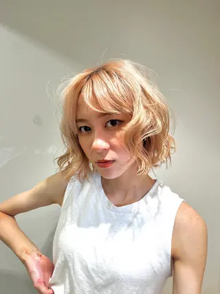 カラー 銀座/艶カラー/ ボブ/本田 聖のヘアスタイル