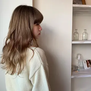 ロング カラー ボブウルフ／ボブ Satsuki【名駅のヘアスタイル
