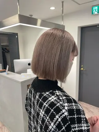 ミディアム ♡似合わせハイトーン ♡maiのヘアスタイル