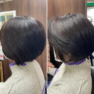 ショート カラー katae sayoriのヘアスタイル