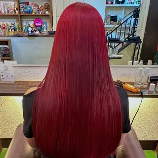 セミロング カラー 透明感/血色カラー/ 似合せレイヤー/ゆいのヘアスタイル