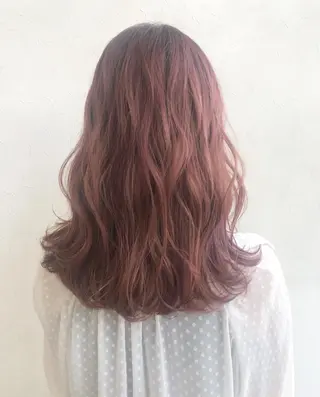 セミロング カラー nakahara madokaのヘアスタイル