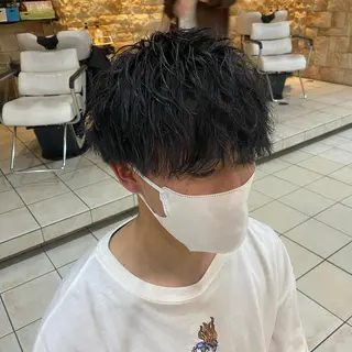 パーマ メンズ メンズパーマ/ メッシュ😎タクミのヘアスタイル