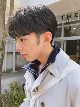 ショート パーマ メンズ メンズパーマ タカキリョウのヘアスタイル