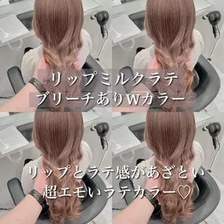 ロング カラー 💖韓国×王道 ハイトーン💖のヘアスタイル