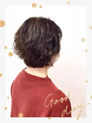 ミディアム カラー Annon プライベートサロンのヘアスタイル