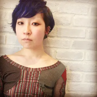ショート カラー la fith所属・rico_by ヘアとアイブロウのヘアスタイル