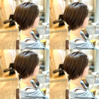 ショート カラー Realme  京都四条烏丸ドゥエby  yk所属・小塚 耀介✂︎ ショートボブ特化のヘアスタイル