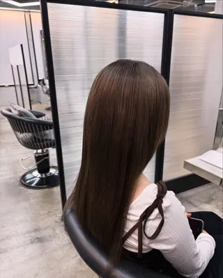 カラー 縮毛矯正/ 豊島怜のヘアスタイル