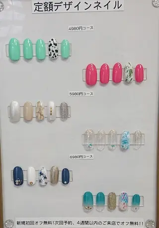 ネイル 🍒当日もOK🍒 𝑳𝑼𝑵𝑨花井のネイルデザイン