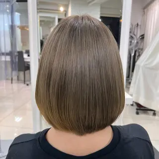 ミディアム カラー 【センターパート/ マッシュ】ryokaのヘアスタイル