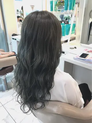 セミロング カラー 山崎俊輔/髪質改善 /バレイヤージュのヘアスタイル