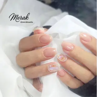 ネイル Kurobuchi パラジェル長さだしのネイルデザイン