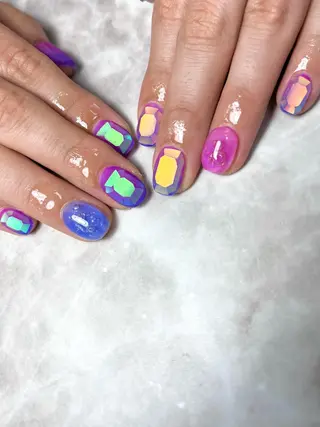 ショート ネイル Nailsalon E's cafeのネイルデザイン