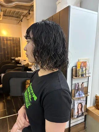 ミディアム パーマ nao/福岡美容室 パーマ/ボブパーマのヘアスタイル