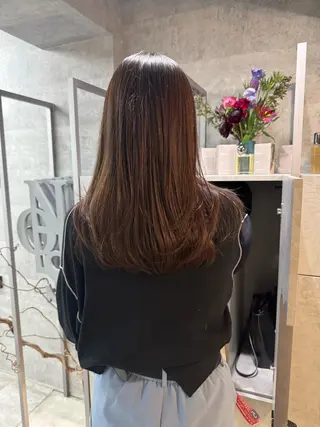 セミロング カラー 表参道/中明度カラー /レイヤー/Youのヘアスタイル