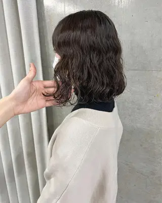 パーマ ボブパーマコテ巻き風 パーマNo1深江秀平のヘアスタイル