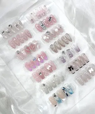 ネイル Lychee nail salon所属・🍒Luvia ワンホンネイルのネイルデザイン