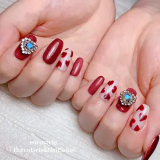 ミディアム ネイル 👑enen style👑のネイルデザイン