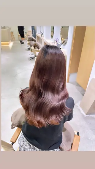 ヘアアレンジ ulu名古屋栄所属・落合しほ/韓国ヘア/ 髪質改善/縮毛矯正のヘアスタイル