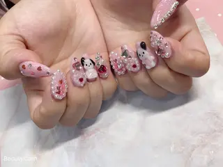 ミディアム ネイル 《LB》ラブリエ Nail&eyeのマツエク・マツパデザイン