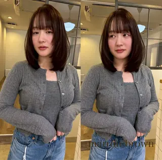 カラー miku/天神 艶カラーのヘアスタイル