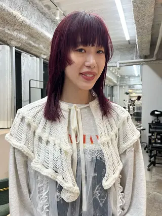 セミロング カラー ANY/ Nanaのヘアスタイル