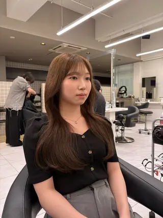 カラー 透明感ベージュ🤎 ナチュラルレイヤーのヘアスタイル