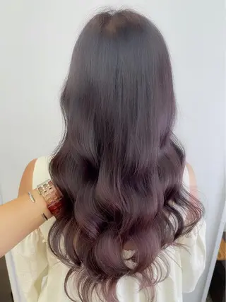 ロング カラー ヘアアレンジ 前髪顔周り✂️店長 ❤️アマミヤ❤️のヘアスタイル