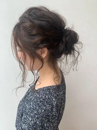 ロング ヘアアレンジ 透明感♡︎♡︎ 佐々木早苗のヘアスタイル
