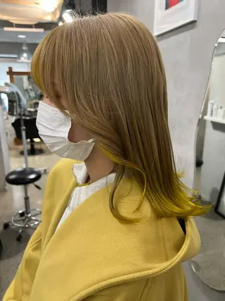 ミディアム カラー 周りと差のつくハイト ーン🥣AZUKIのヘアスタイル