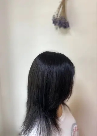 セミロング カラー CRADLE Takeuchiのヘアスタイル