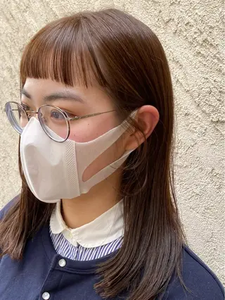 セミロング カラー 艶髪カラー✨ デジタルパーマ✨植松のヘアスタイル