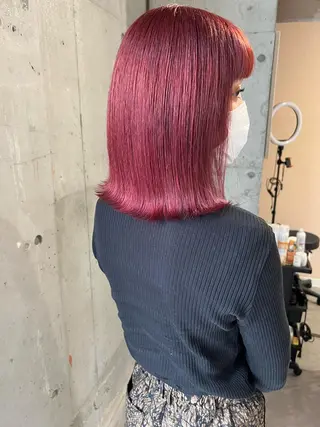 ミディアム カラー lani 天神大名/ブリーチのヘアスタイル