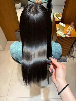 セミロング 酸性ストレート/ ちさとのヘアスタイル