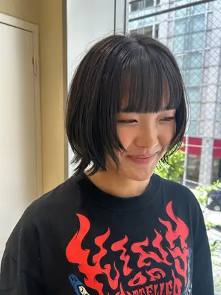 ショート カラー 🩰ニシムラヒカリ 半個室salon♡*のヘアスタイル