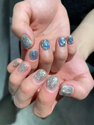 メンズ ネイル ナチュラル透明感🌱 小山美樹子のヘアスタイル