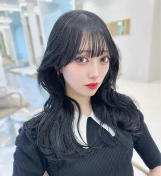 ロング 似合わせ/レイヤー /顔まわり/池田歩樹のヘアスタイル