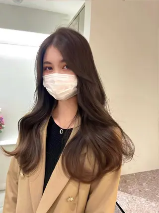 ロング 韓国ヘア♡ 顔まわりカットayaのヘアスタイル