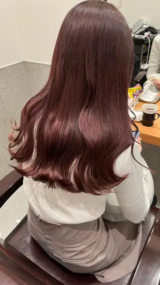 ロング カラー classic 新横浜所属・大人girly🛋️ 🤍yukakoのヘアスタイル