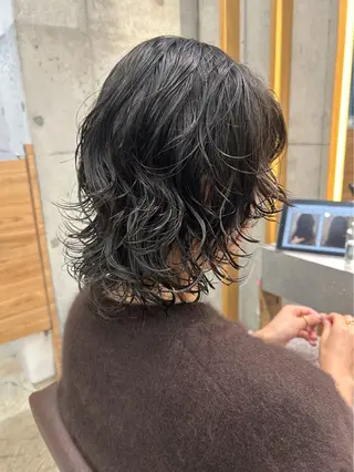 ミディアム パーマ FILMS横浜所属・Watanabe Maiのヘアスタイル