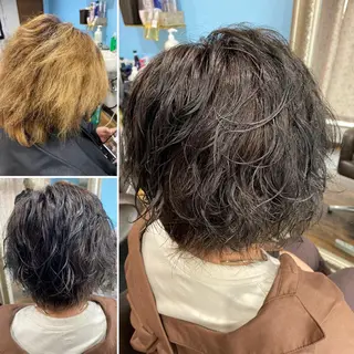 ショート カラー glosstokyo所属・縮毛矯正技師須藤玲人 髪質改善師ゴトウのヘアスタイル