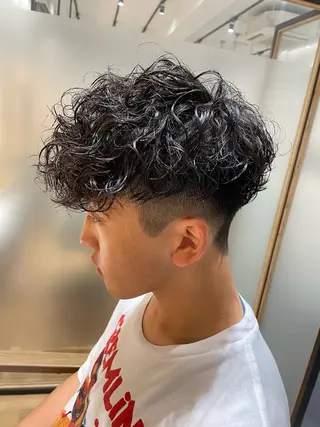 ショート パーマ メンズ サトウ コウキ  メンズのヘアスタイル