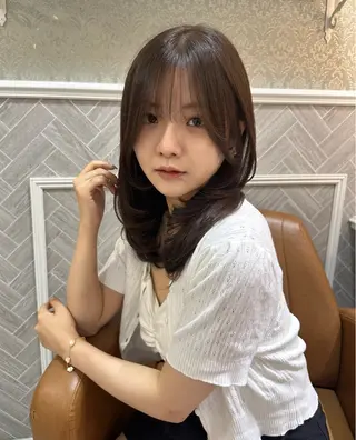 ロング レイヤー/顔周り /ボブ/銀座/サラのヘアスタイル