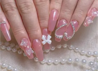 ネイル 🐳彩羽チップ 長さだし専門🐳のネイルデザイン