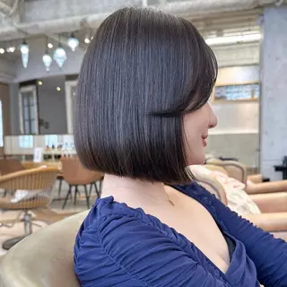 ショート 艶カラー/ボブ /似合わせ/田口愛那のヘアスタイル