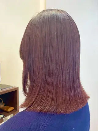 ミディアム 透明感カラー/ 艶カラー/ここ🍒のヘアスタイル