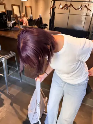 ミディアム anri/梅田/ 透明感カラーのヘアスタイル