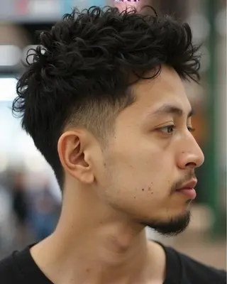 ショート パーマ メンズ FIX hair所属・メンズパーマ FIX 店長のヘアスタイル