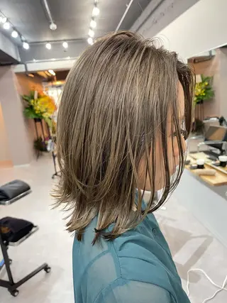 ミディアム カラー Reb_keiji 👑小倉圭司のヘアスタイル